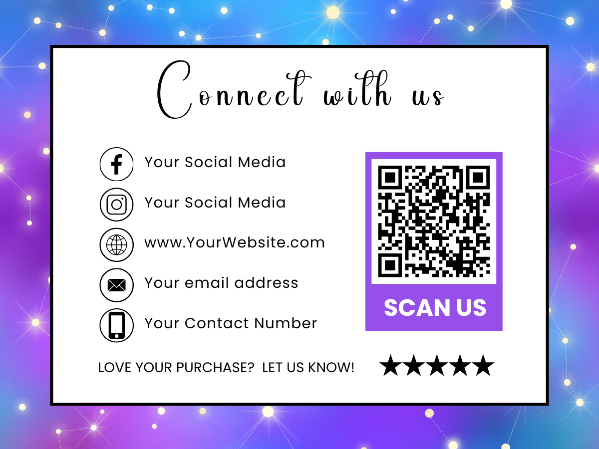 Digital Galaxy Purple Label & Instagram Bundle