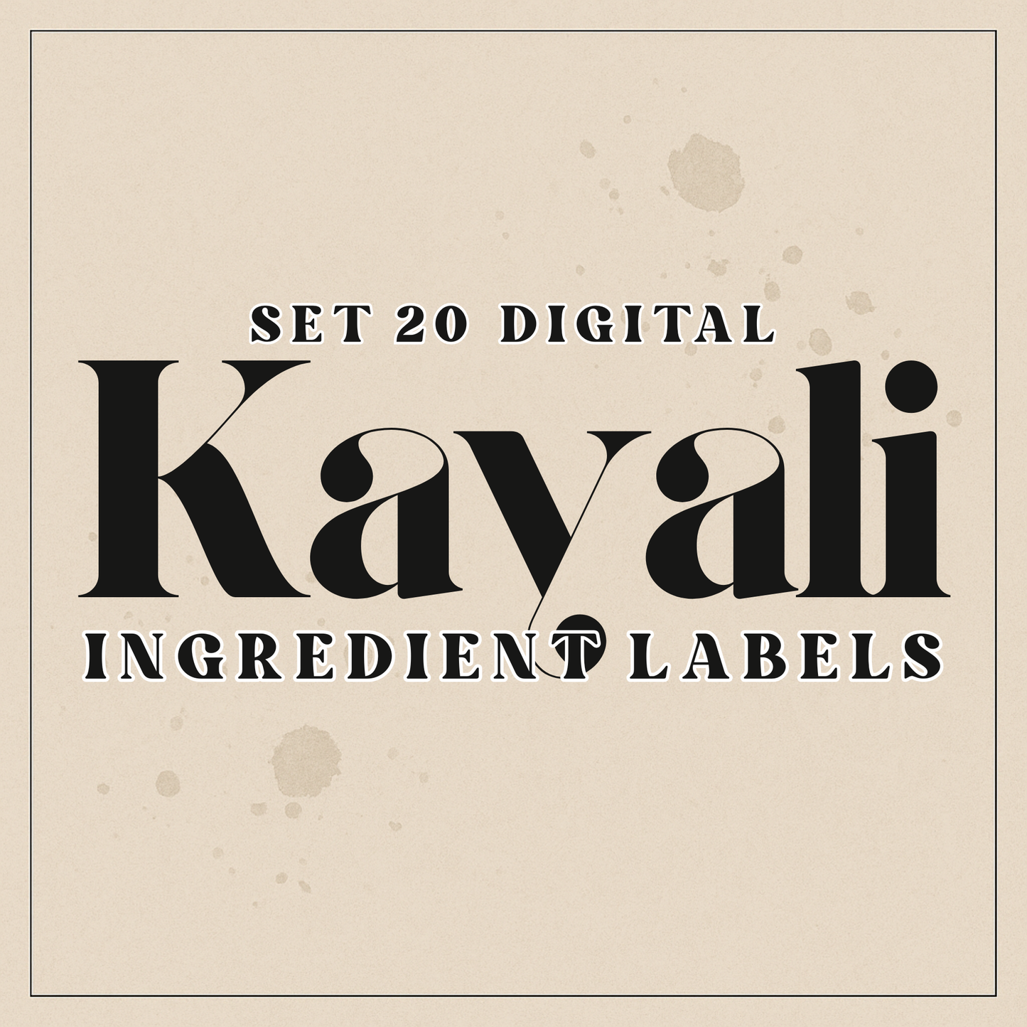 Digital Ingredient Labels – Set 20: The New Kayali Range