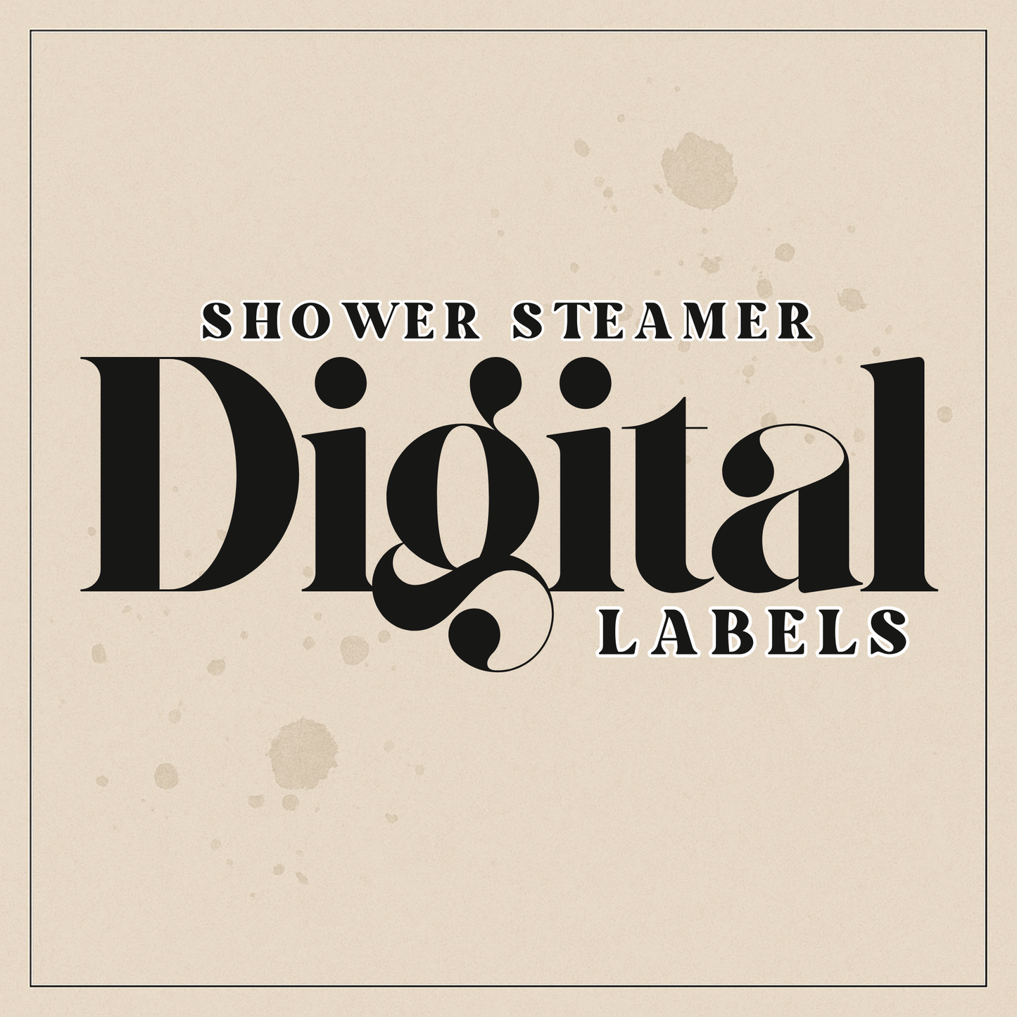 Digital Cosmetic Labels for Fizzywhiz Shower Steamer CPSR
