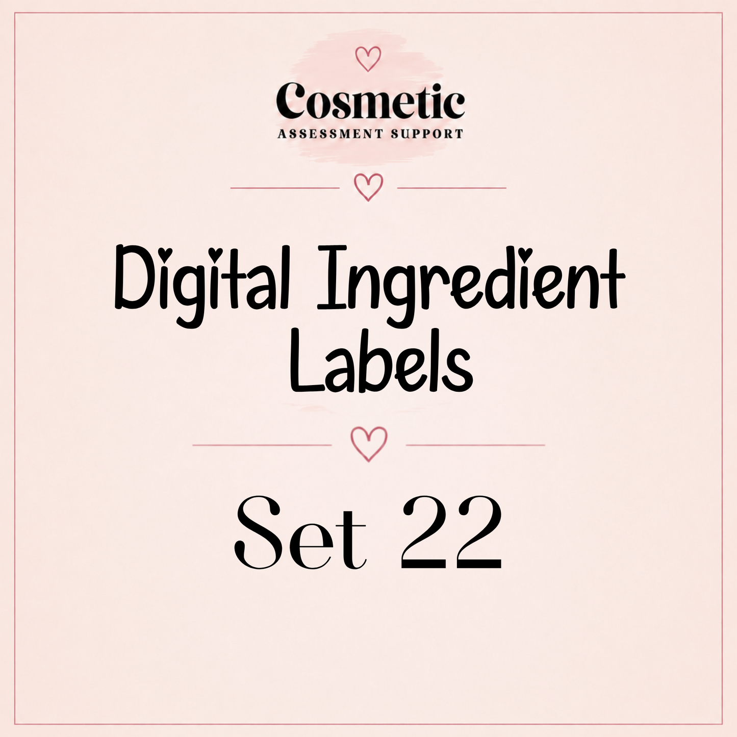 Set 22 Digital Ingredient Labels