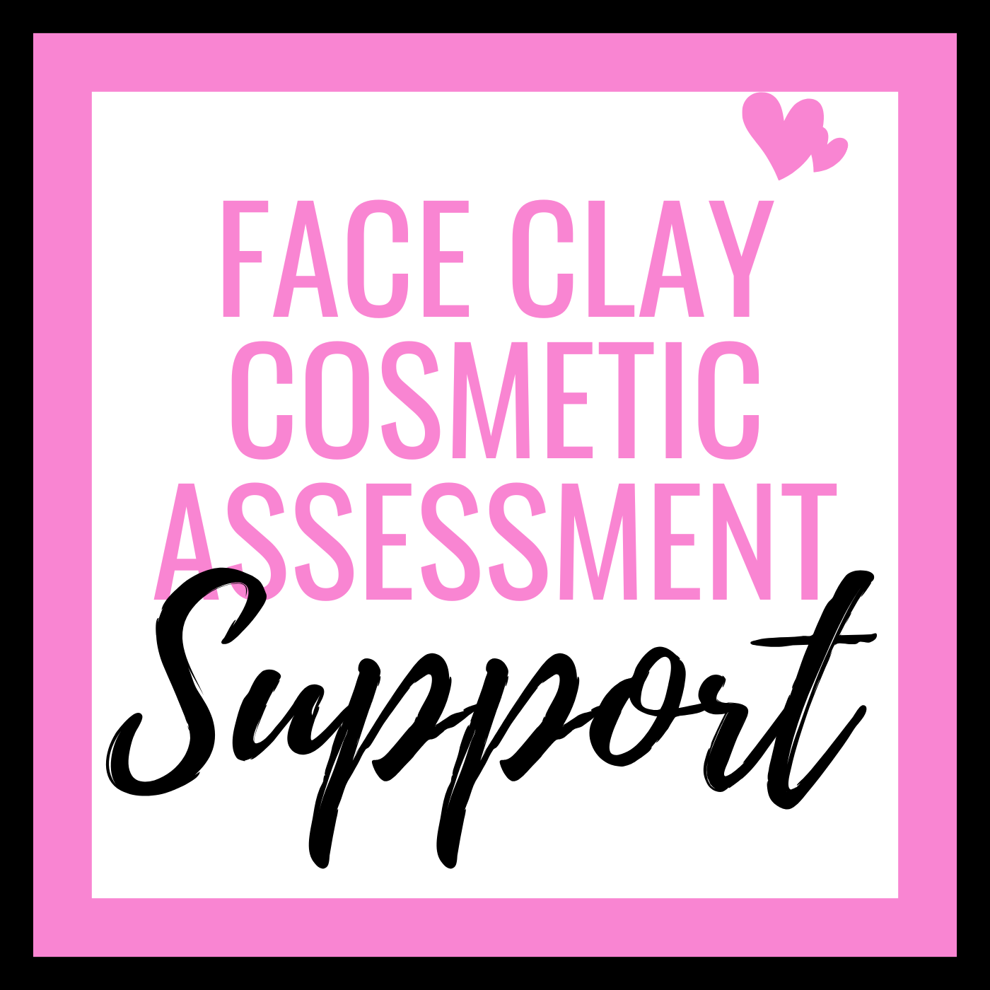 Face Clay Cosmetic Assessment Support