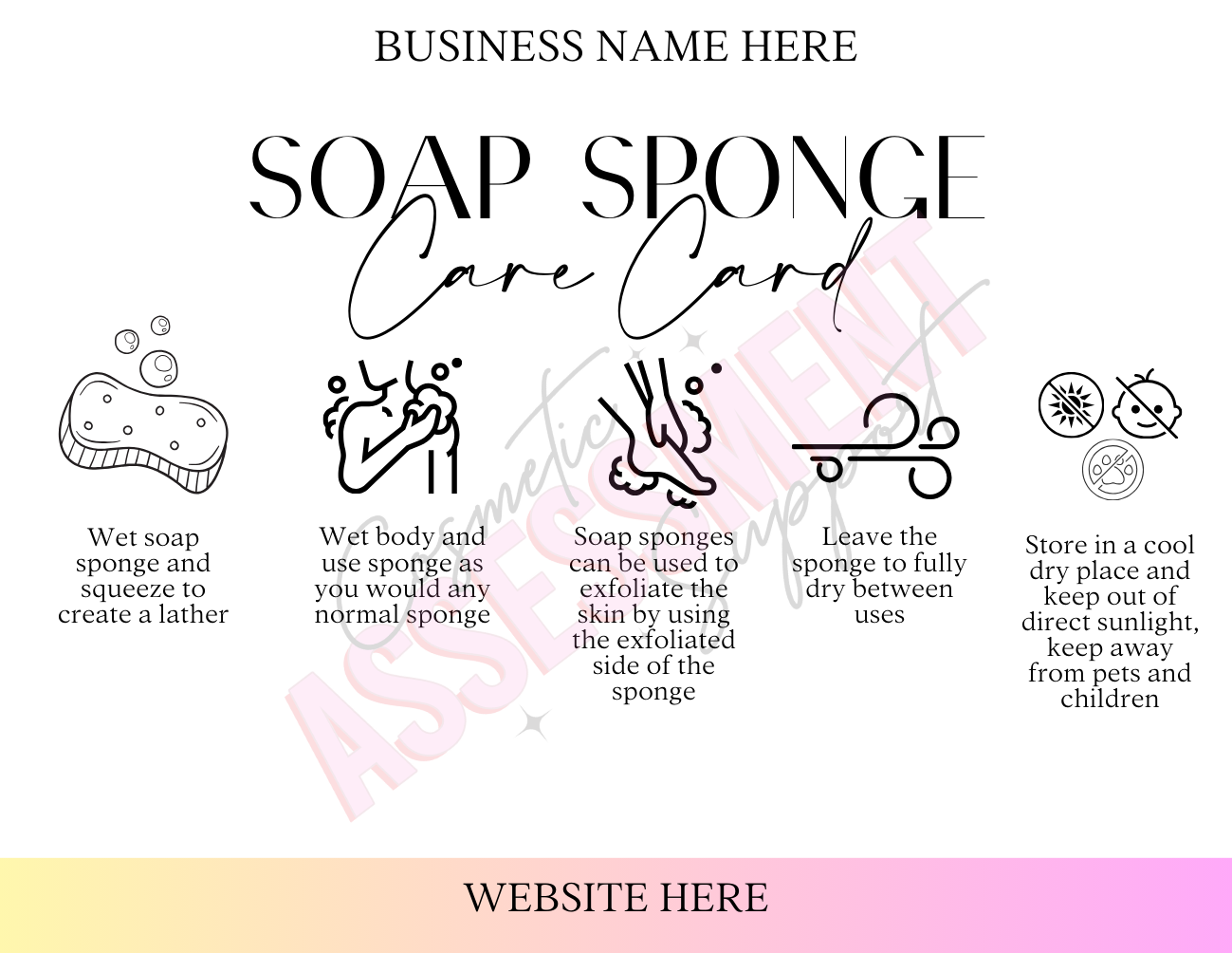 Digital Melt & Pour Care Cards