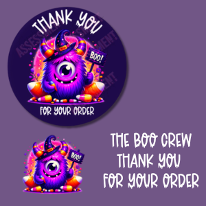 The Boo Crew Digital Thank You Label (Round)