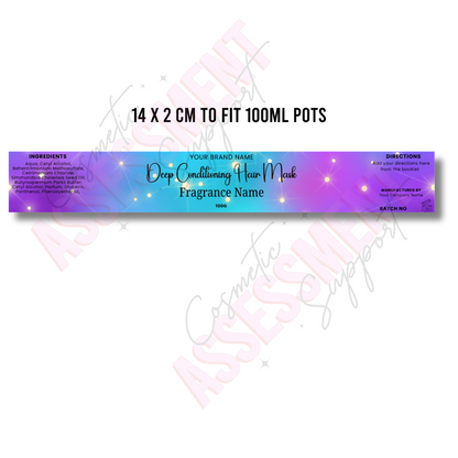 Galaxy Digital Deep Conditioning Hair Mask Label