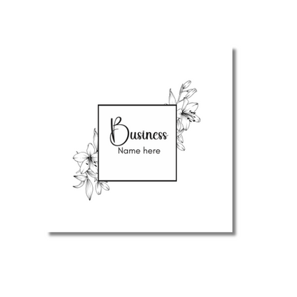Digital Rebrand Black & White Flowers