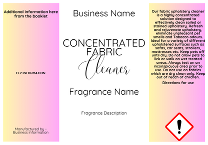 Digital Cleaning Labels 6 in 1 Cleaning labels