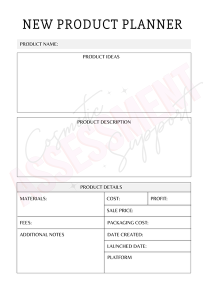 Product Launch Planner (Digital Version)