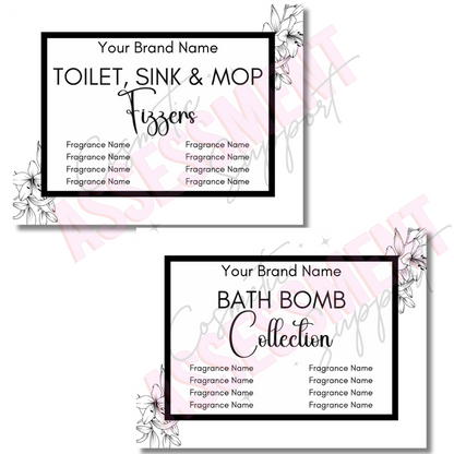 Digital Rebrand Black & White Flowers