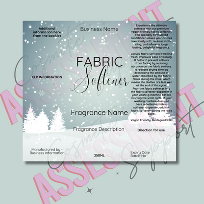 Digital New Fizzy Cleaning Labels (Christmas design)
