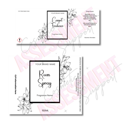 Digital Rebrand Black & White Flowers