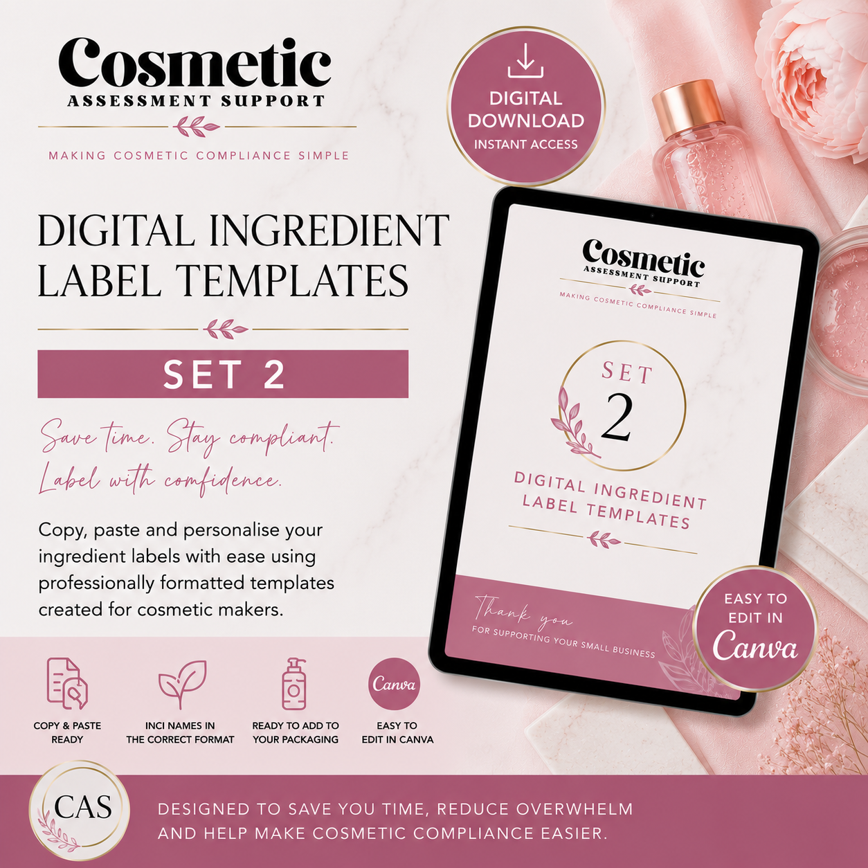 Bath Bomb Digital Labels Set 2