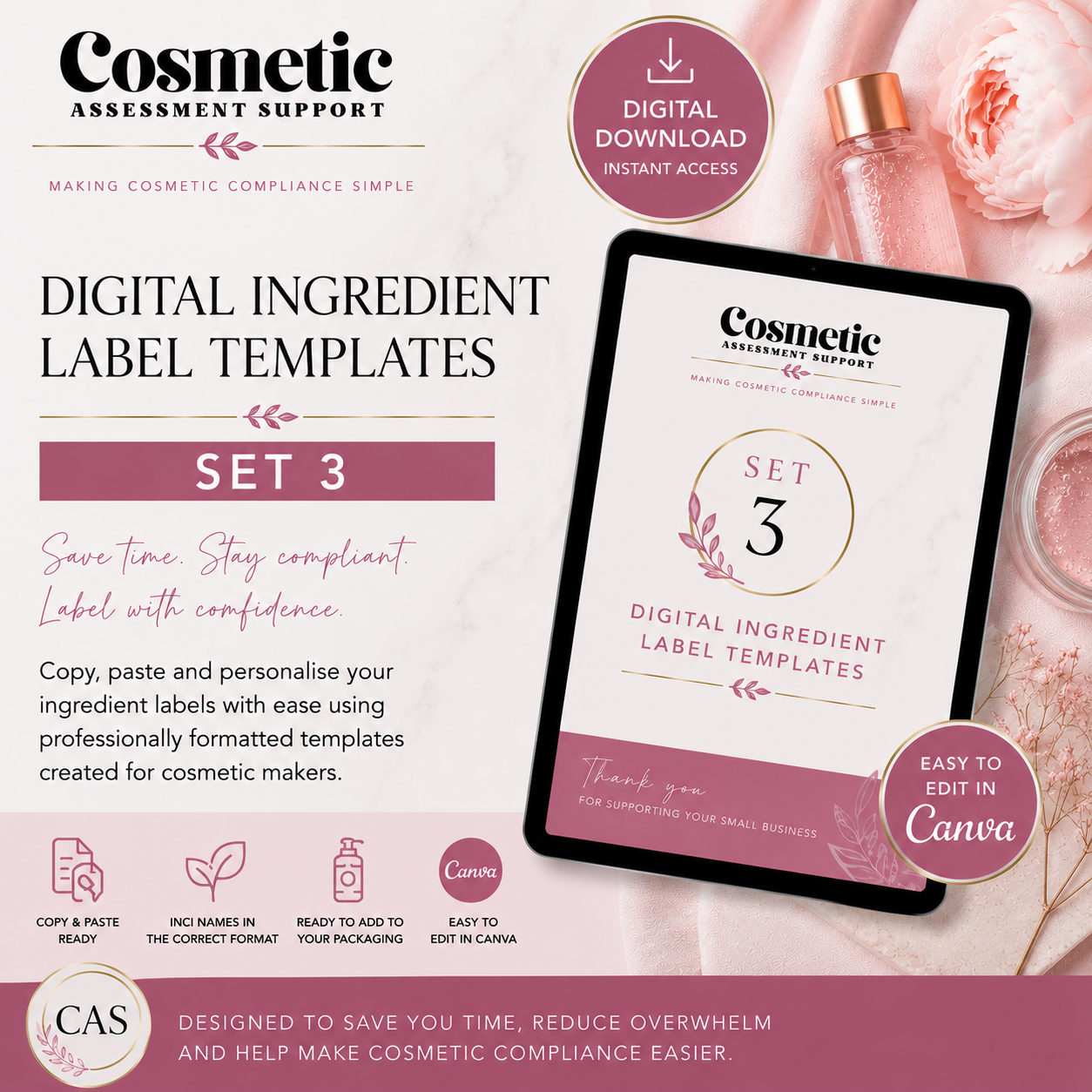 Bath Bomb Digital Labels Set 3