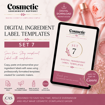 Bath Bomb Digital Labels Set 7