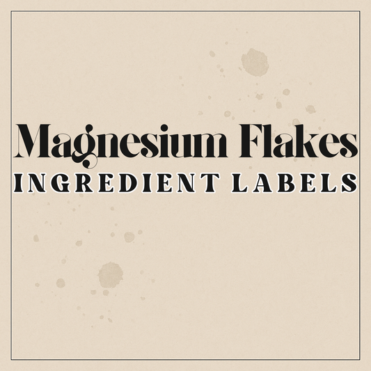 Digital Ingredient Labels Magnesium Flakes Bath Soak