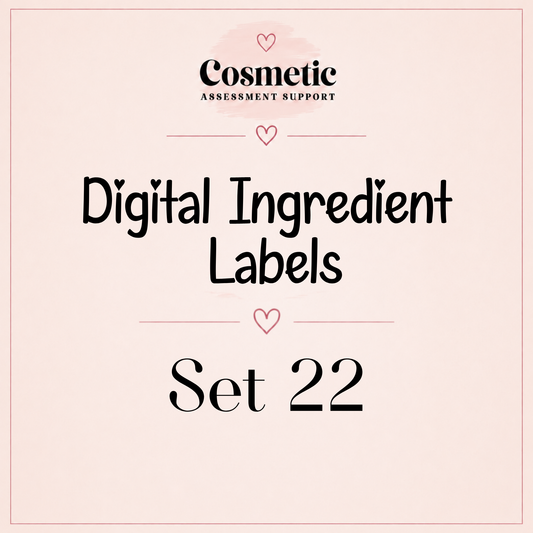 Set 22 Digital Ingredient Labels