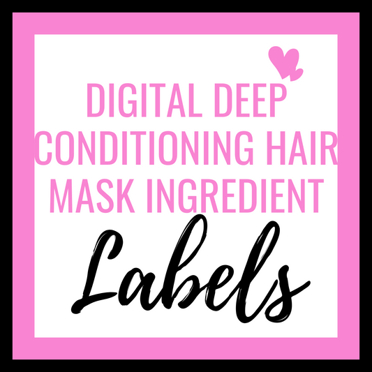 Digital Deep Conditioning Hair Mask Ingredient label