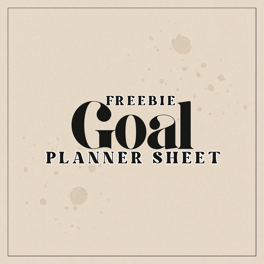Freebie Digital Goal Planning Sheet