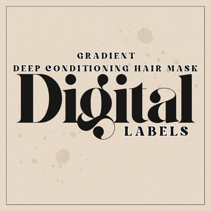 Gradient Digital Deep Conditioning Hair Mask Label