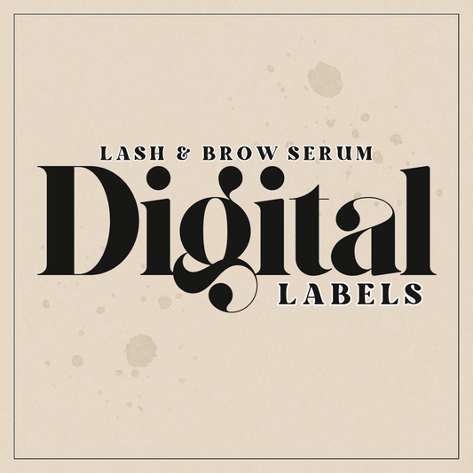 Lash & Brow Serum Digital Labels