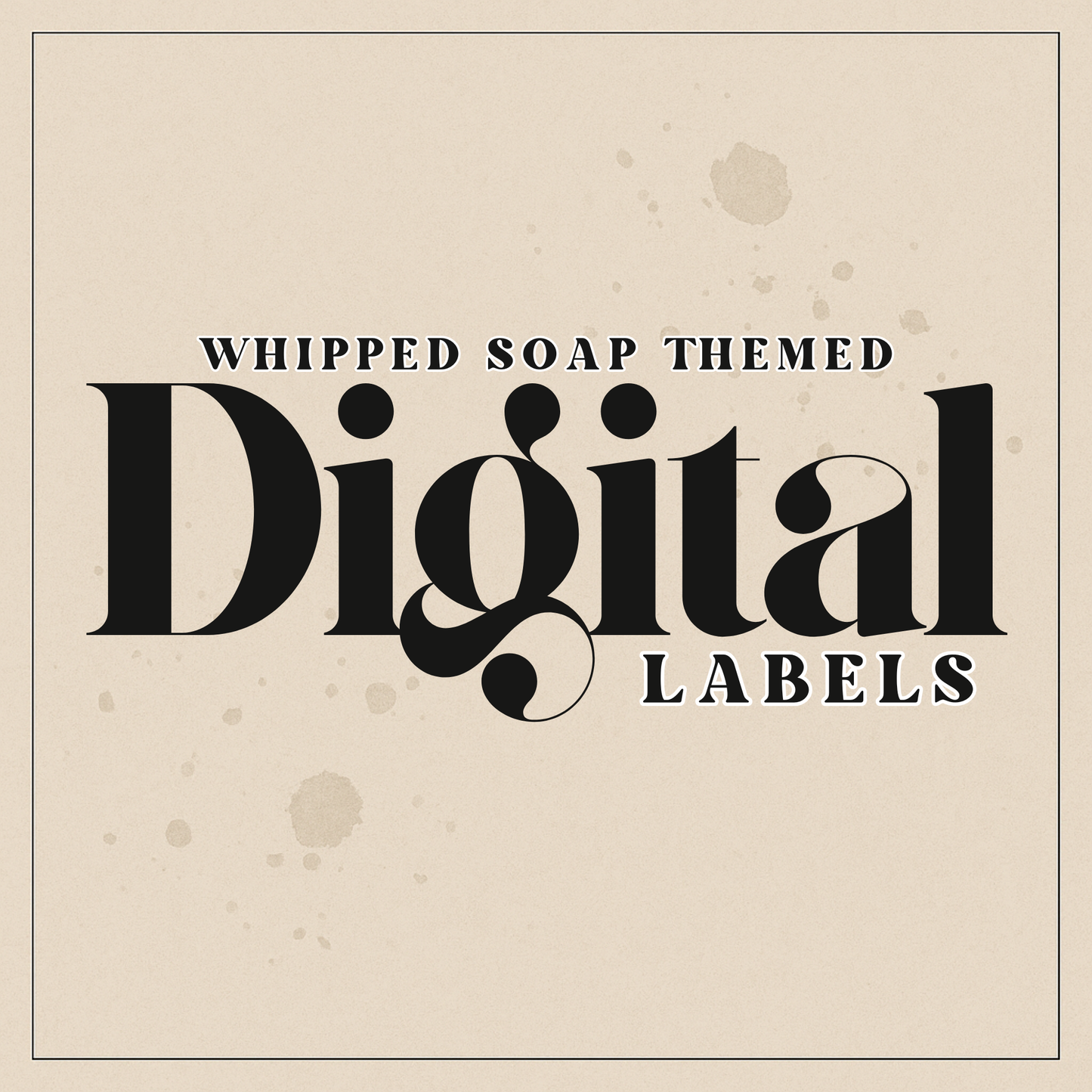 Digital Themed Whipped Soap Labels (Mixed Scents)