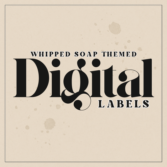 Digital Themed Whipped Soap Labels (Mixed Scents)