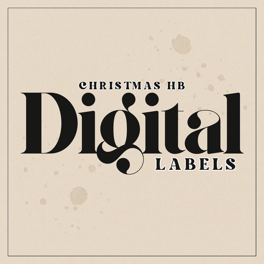 Digital Christmas HB Clamshell Sticker