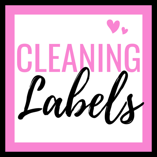Digital New Fizzy Cleaning Labels