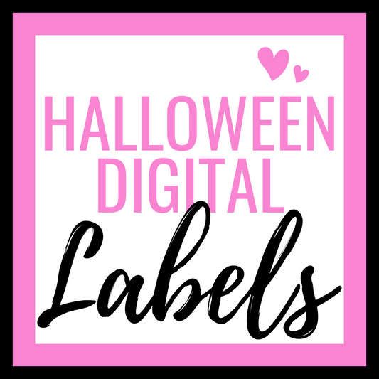Digital Halloween Product Labels