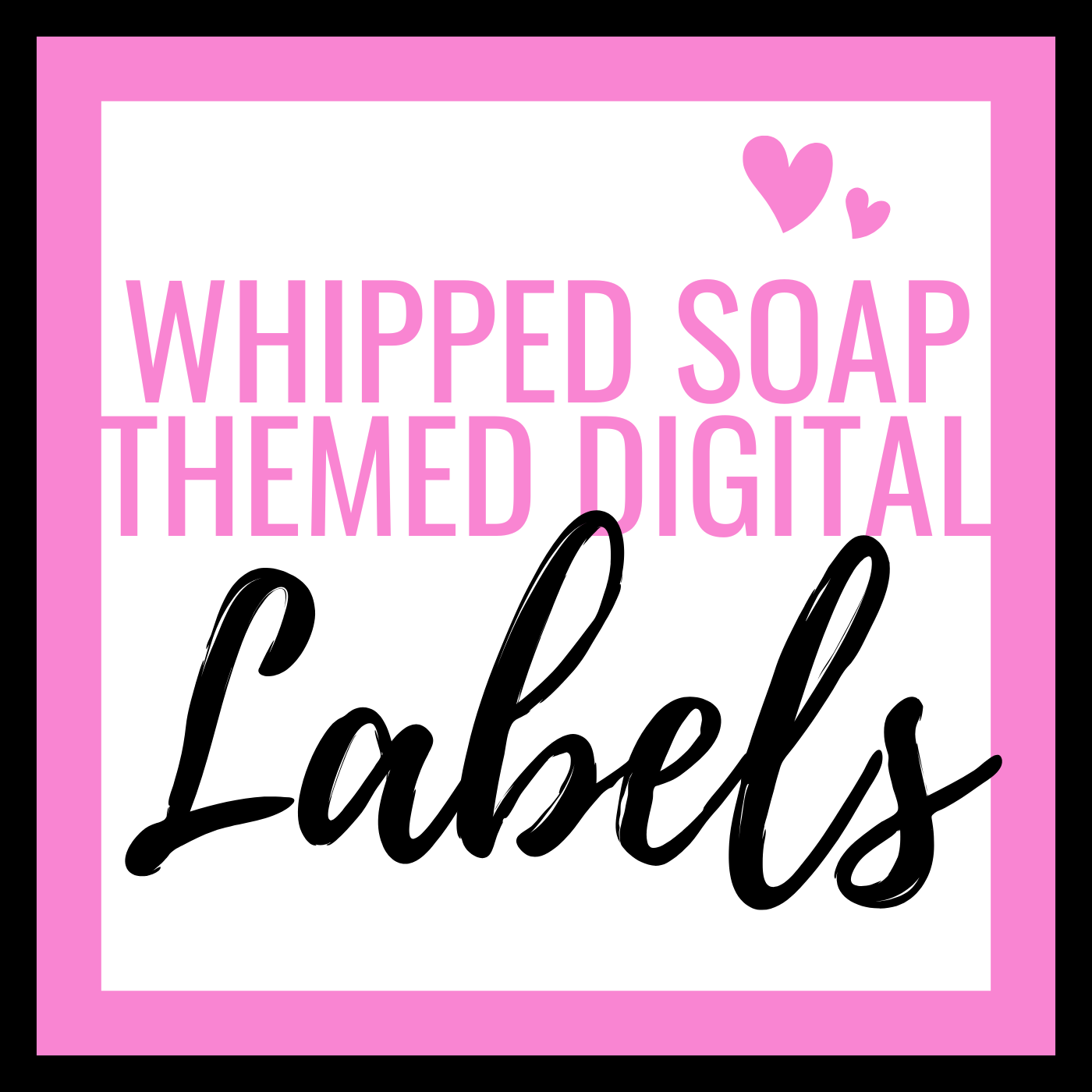 Digital Themed Whipped Soap Labels Fizzywhiz Set 5