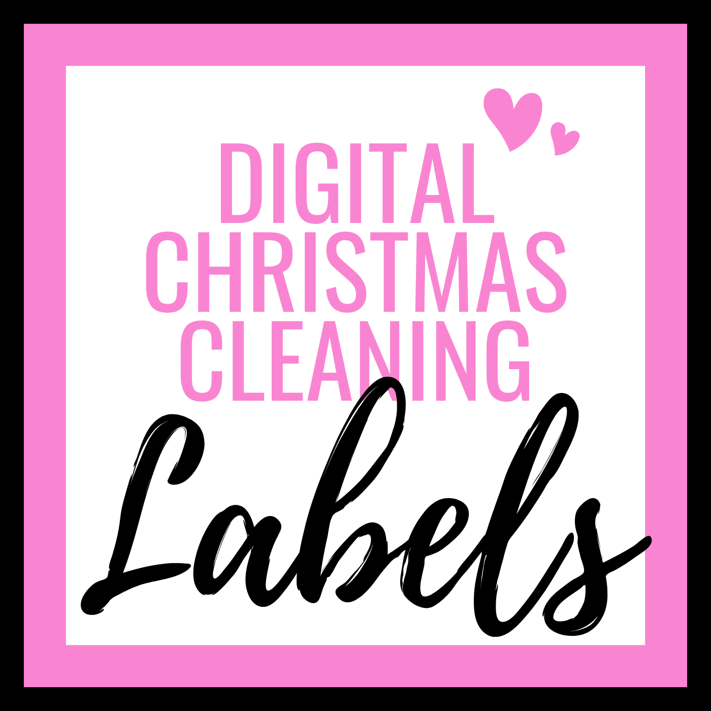 Digital Christmas (Set 1) Cleaning Labels