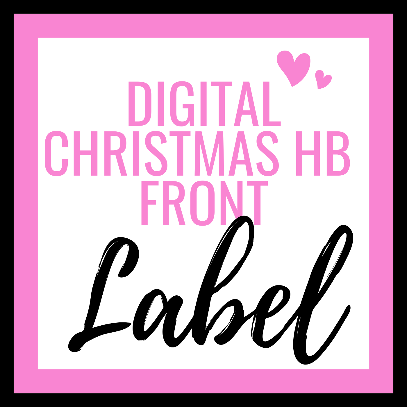 Digital Christmas HB Clamshell Sticker