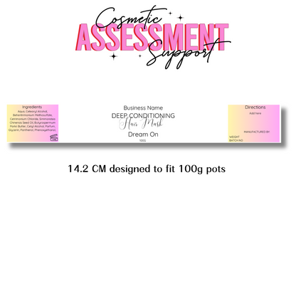 Gradient Digital Deep Conditioning Hair Mask Label